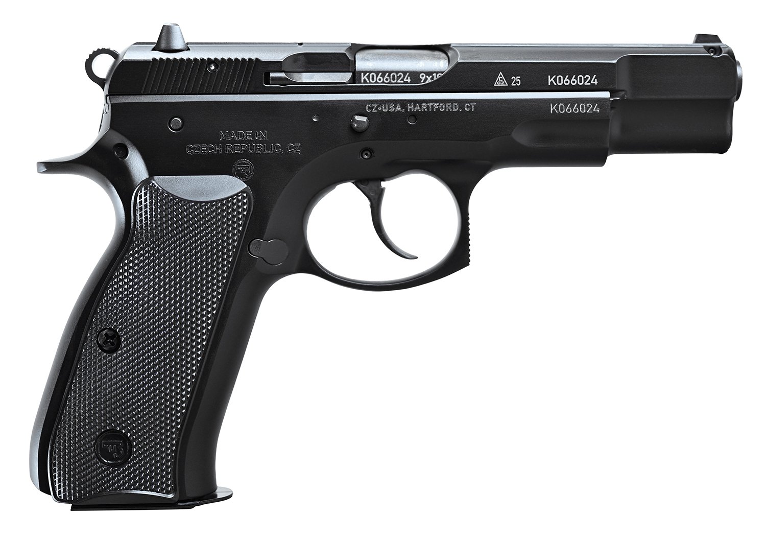 CZ 75 B Anniversary Elite Handgun 9mm Luger 16rd Magazines(2) 4.6 Barrel Steel Frame Manual Safety