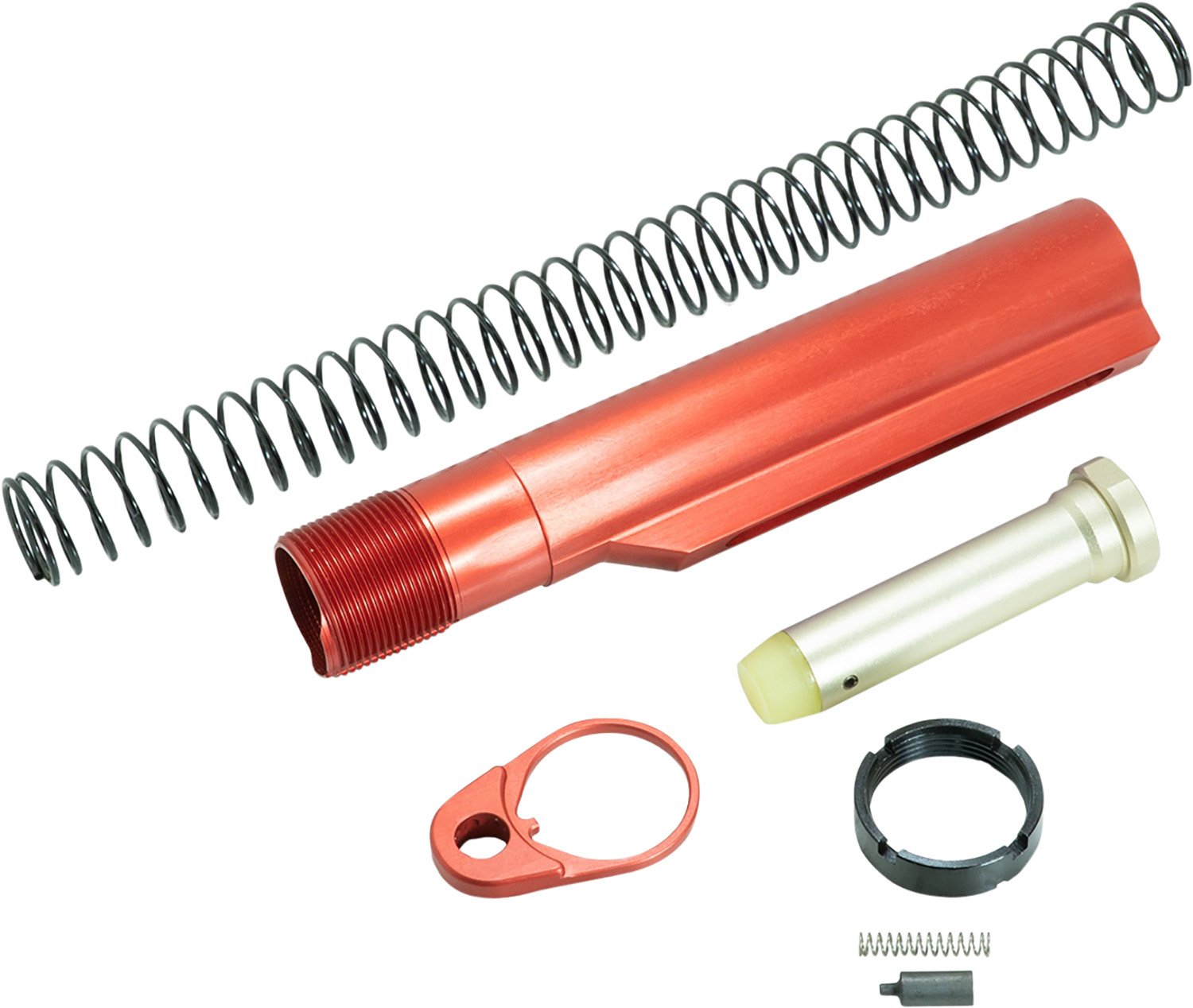 Timber Creek ARBTKR Buffer Tube Kit Red Anodized for AR-15/AR-10 - TIMBER