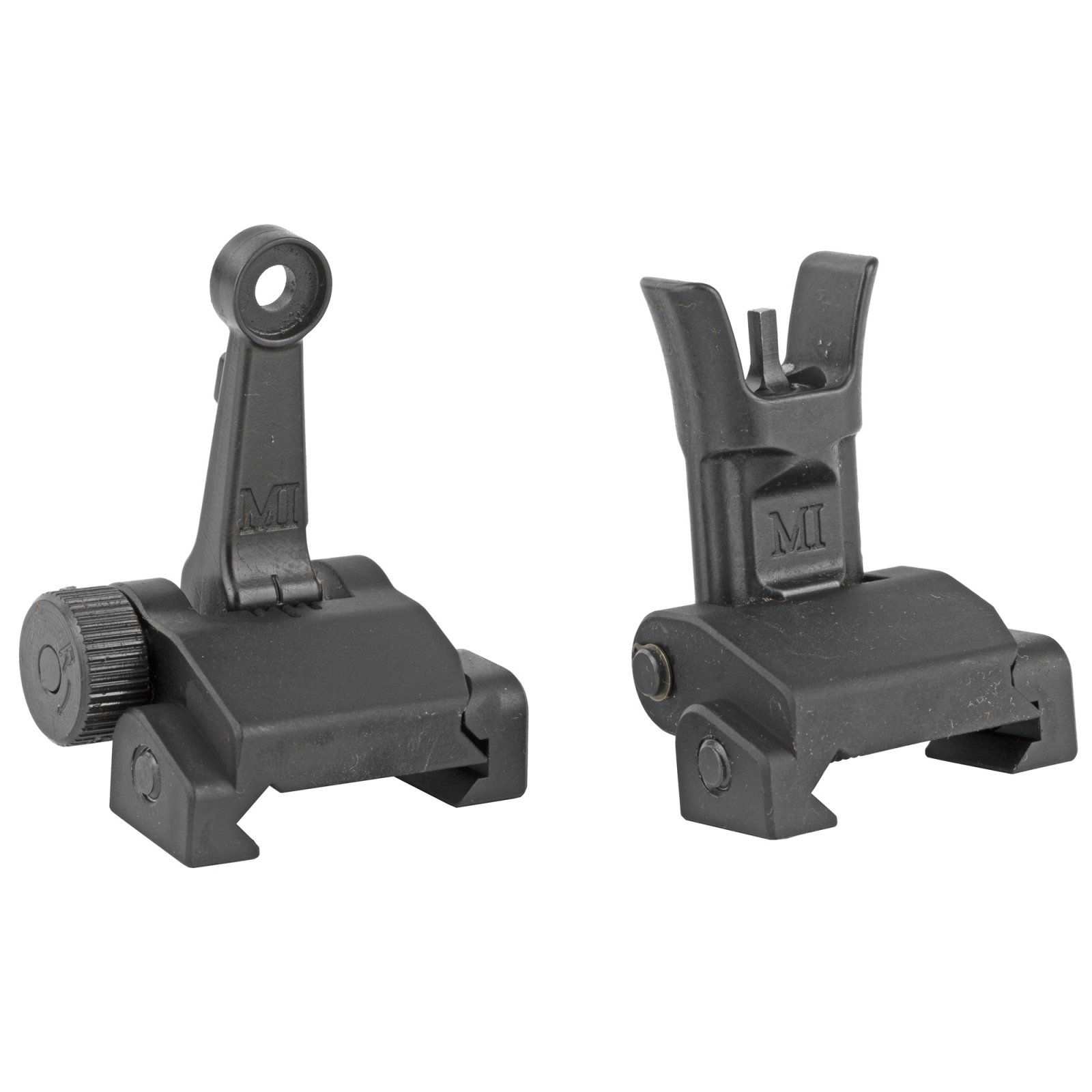 Midwest Industries MICRSSET Combat Rifle Sight Set Black Flip Up Front
