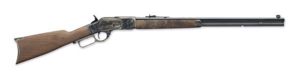 Winchester Model 1873 Sporter 38 Special, 357 Mag 14+1 Cap 24" Octagon Barrel Color Case Hardened Rec Satin Oiled Walnut Fixed Straight Grip Stock Right Hand (Full Size) - Winchester - 357 Magnum | 38 Special