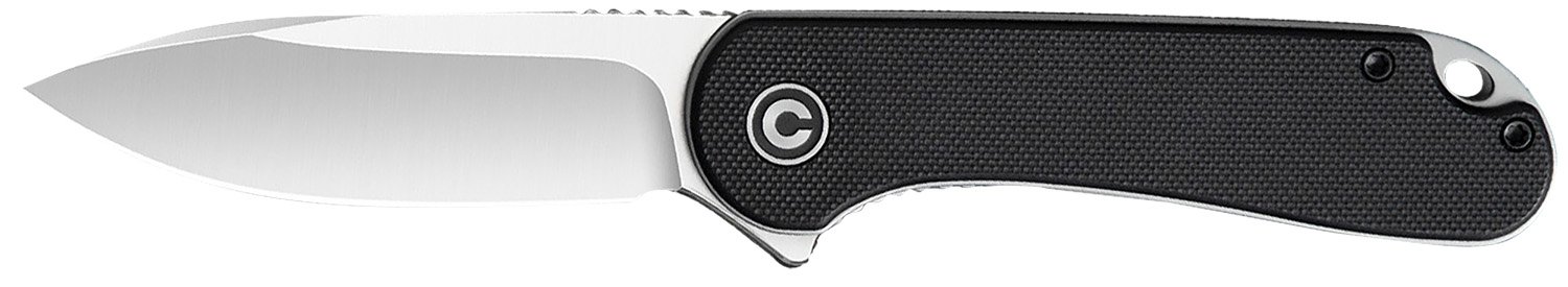 Civivi C907A Elementum Black G10 Handle Satin D2 Blade 2.96"