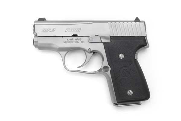 Kahr Arms M9093NA MK9 Compact 9mm Pistol, 3-Inch Barrel, 6+1/7+1 Capacity, Matte Stainless Steel, Textured Nylon Grip, Tritium Night Sights - KAHR ARMS - 9mm