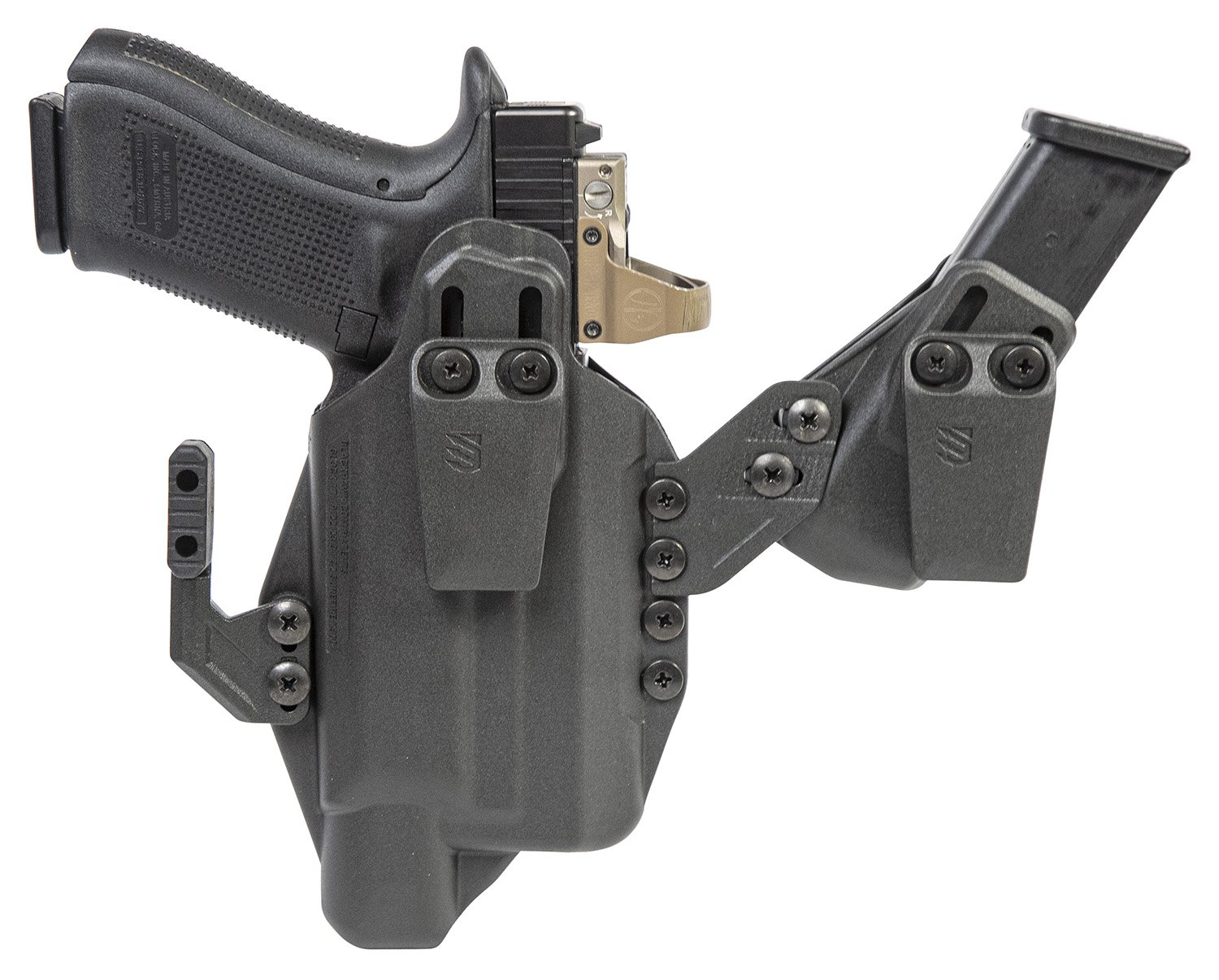 Blackhawk 416963BK Stache IWB Holster Black Polymer for S&W M&P Shield