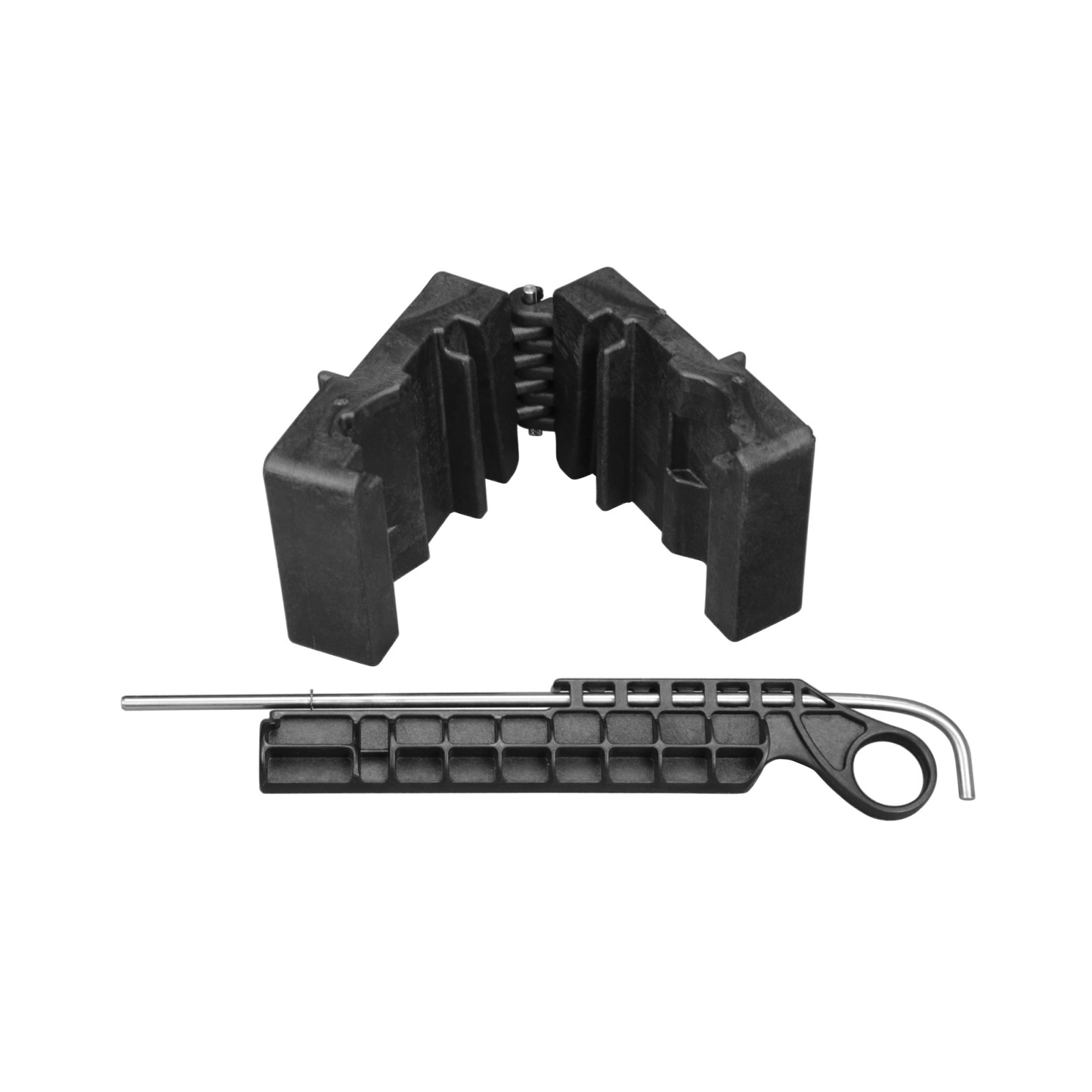 Wheeler 156444 AR-15 Upper Vise Block, Black Polymer, Gas Tube Alignment System, Left & Right-Hand Use