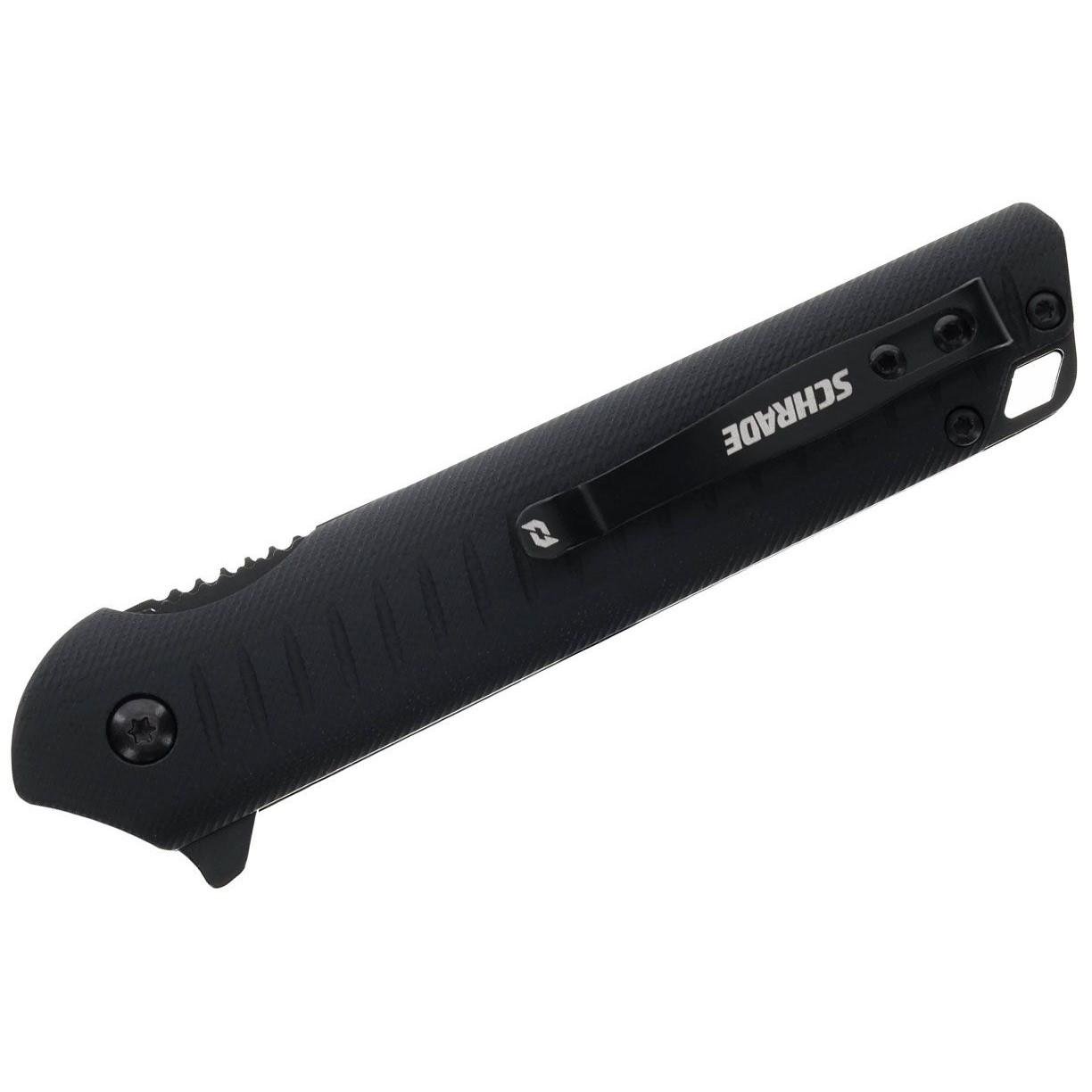 Schrade Delta Class Steelhead Folder Knife 3 1/2 Blade Black - Battenfeld Technologies