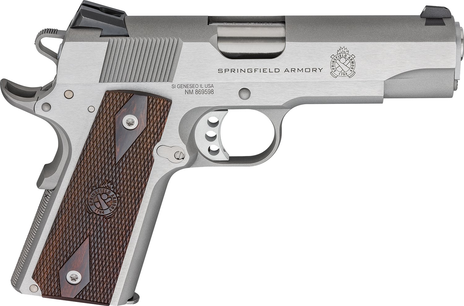 Springfield Armory 1911 Garrison .45 ACP 4.25" Barrel Stainless 7-Round - Springfield Armory - 45 ACP