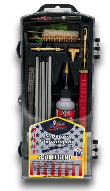 Pro-Shot R350L-KIT .350 Legend Rifle Cleaning Kit with Case & Accessories