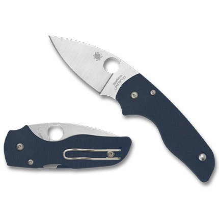 Spyderco Lil' Native C230GPCBL Folding Knife CPM SPY27 Steel G10 Handle - Spyderco