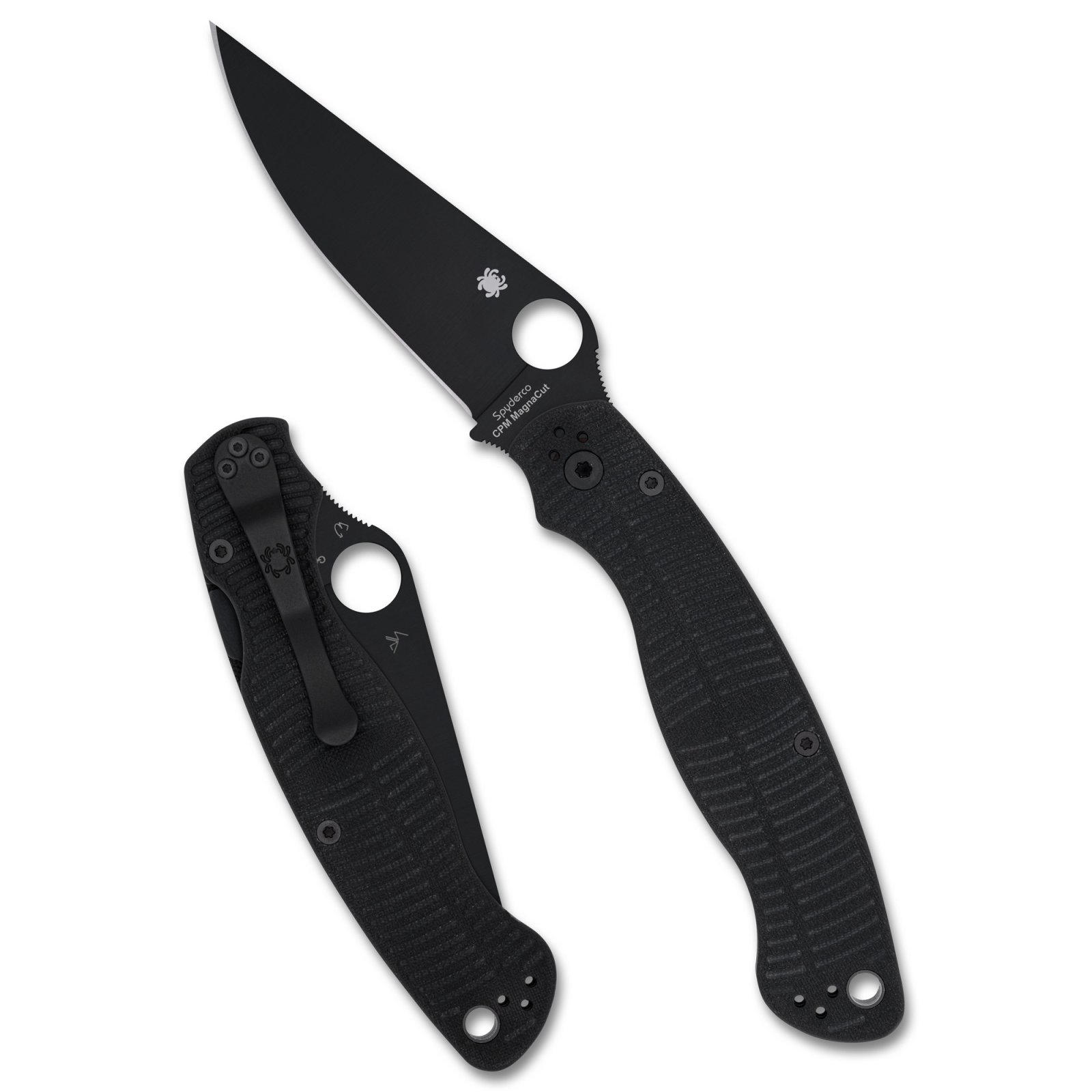 Spyderco C36GMCBKP2 Military 2 Salt 4" Black CPM MagnaCut G-10 Handle - Spyderco