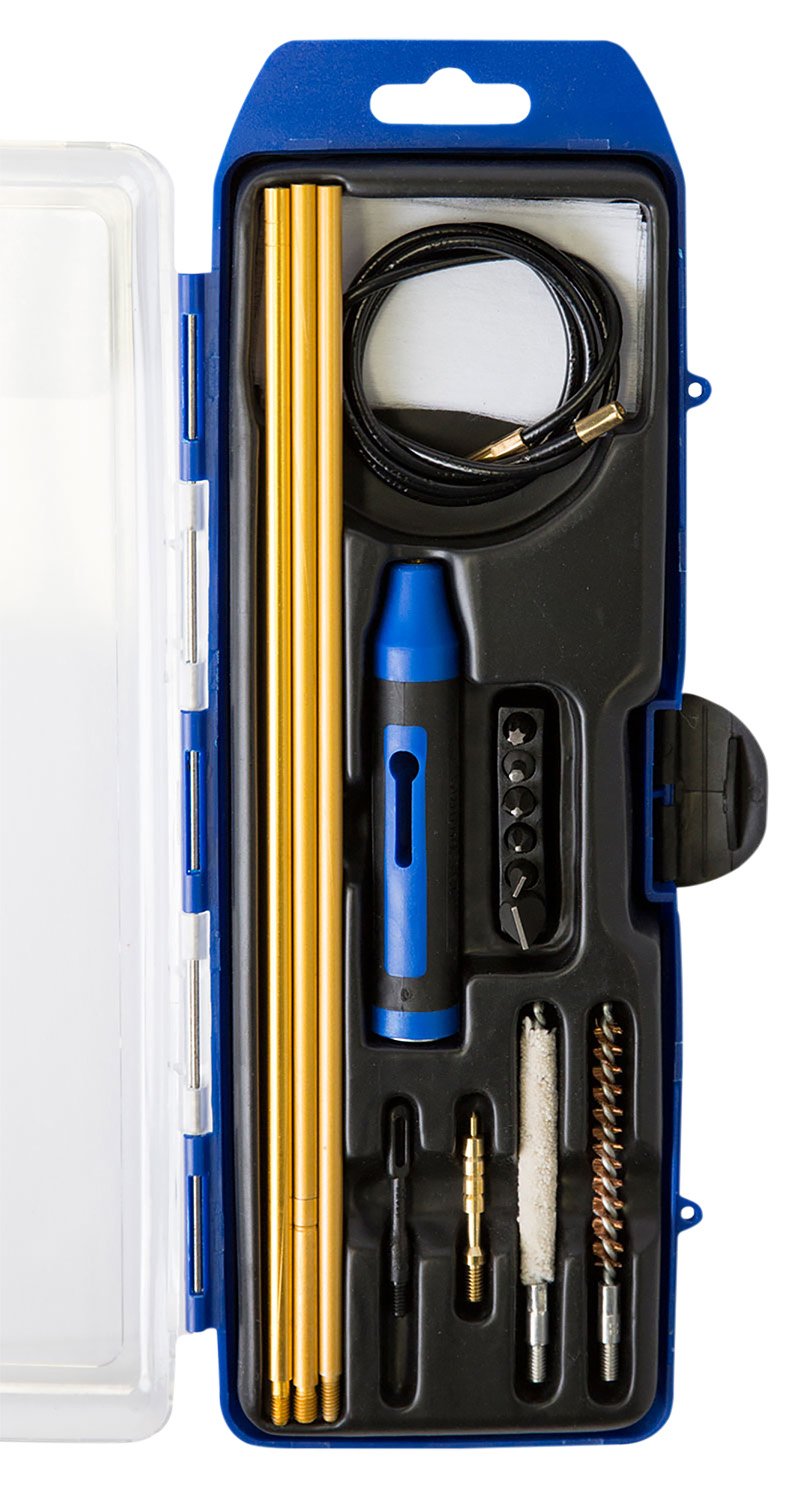 GunMaster GM22HY Hybrid Cleaning Kit .22 Cal Rifle 16-Piece Black/Blue