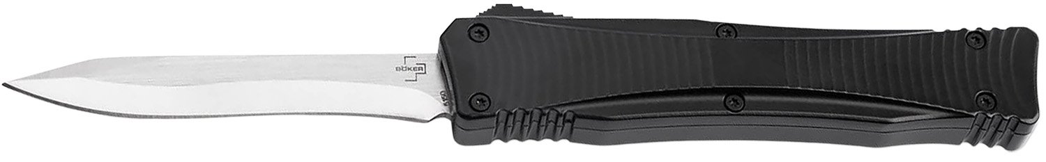 Boker 06EX245 Falcon 2.0 Pocket 3.35" Plain D2 Steel Blade Black Aluminu... - Boker