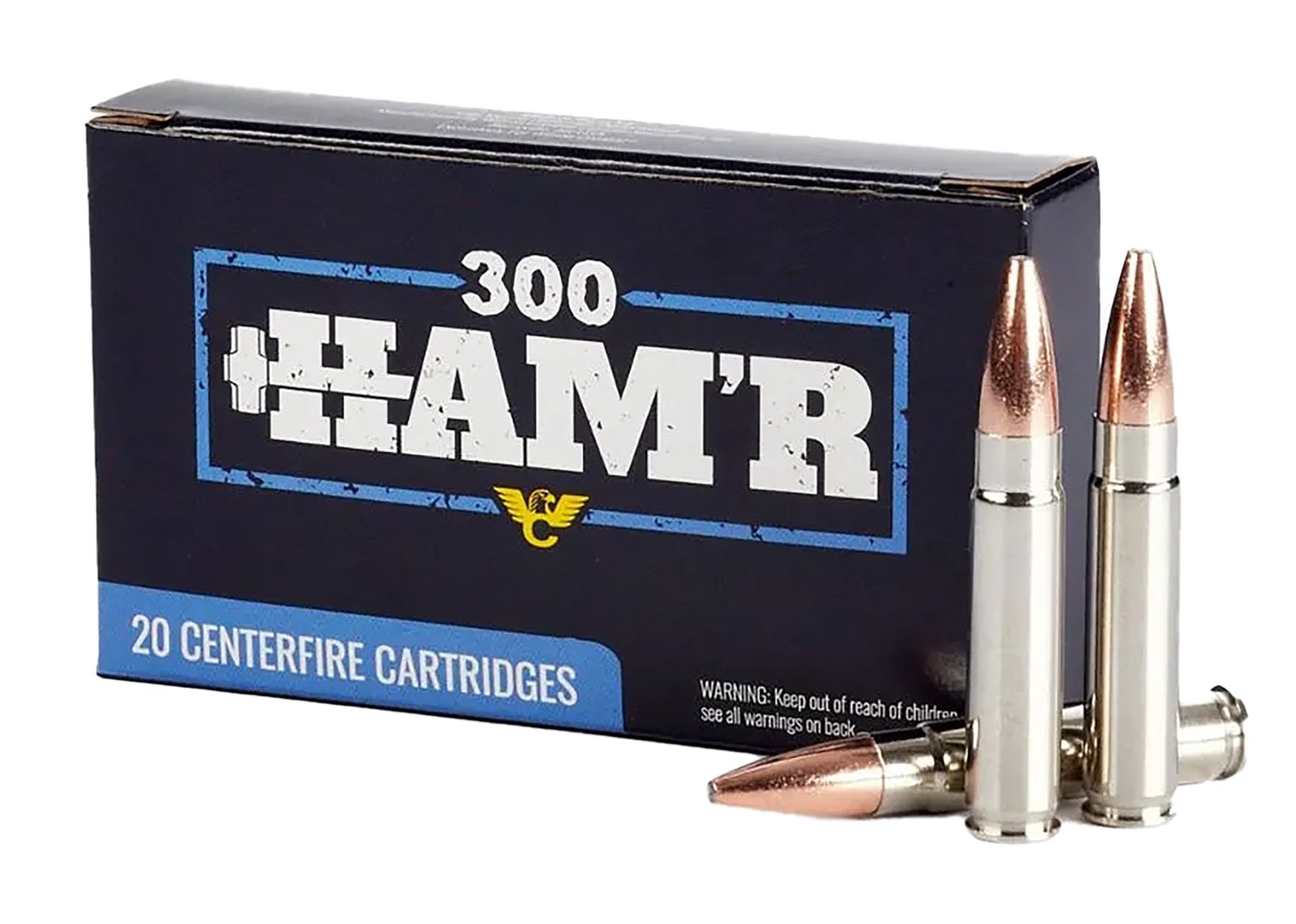 Wilson Combat 300 HAM'R 135 Grain Nickel Cased Ammunition - 20 Round Box