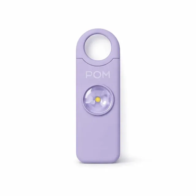 POM Industries PA-LVDR Personal Safety Alarm 130dB Lavender USB-C