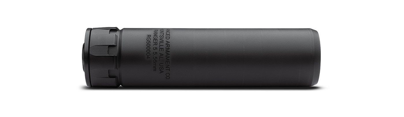 AAC 65005 Ranger 5 Silencer 5.56mm Black Stainless Steel/Inconel - AAC - 223 Rem | 5.56 NATO