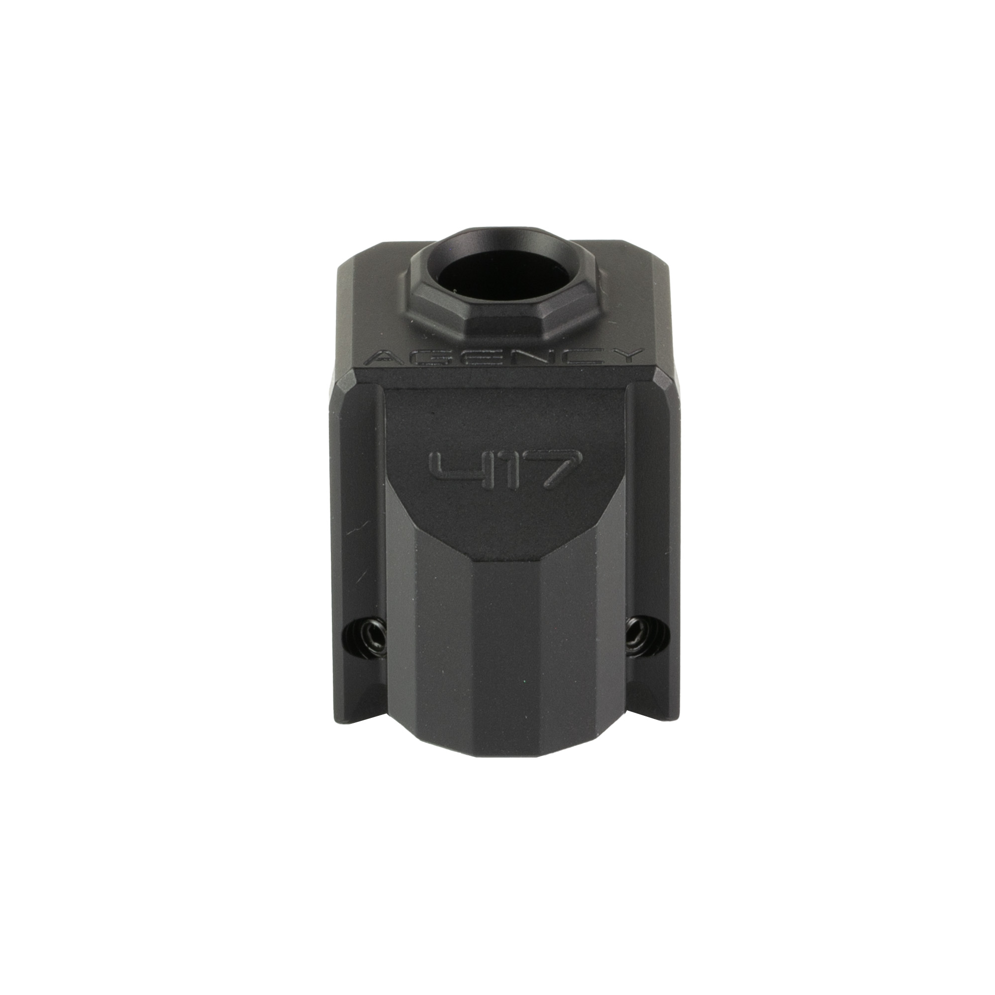 Agency Arms 417 Compensator Features a Single Top Venting Port and a Front - Agency Arms