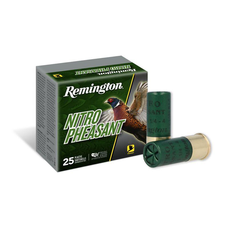 Remington Ammunition 28620 Nitro Pheasant Upland 12 Gauge 2.75" 1 1/4 oz 4 Shot 25 Per Box/ 10 Cs