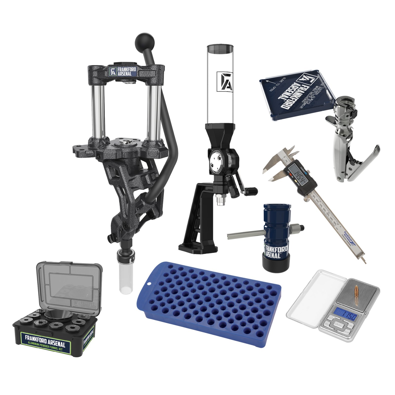 Frankford Arsenal 1198151 Essentials Reloading Kit with F-1 Press