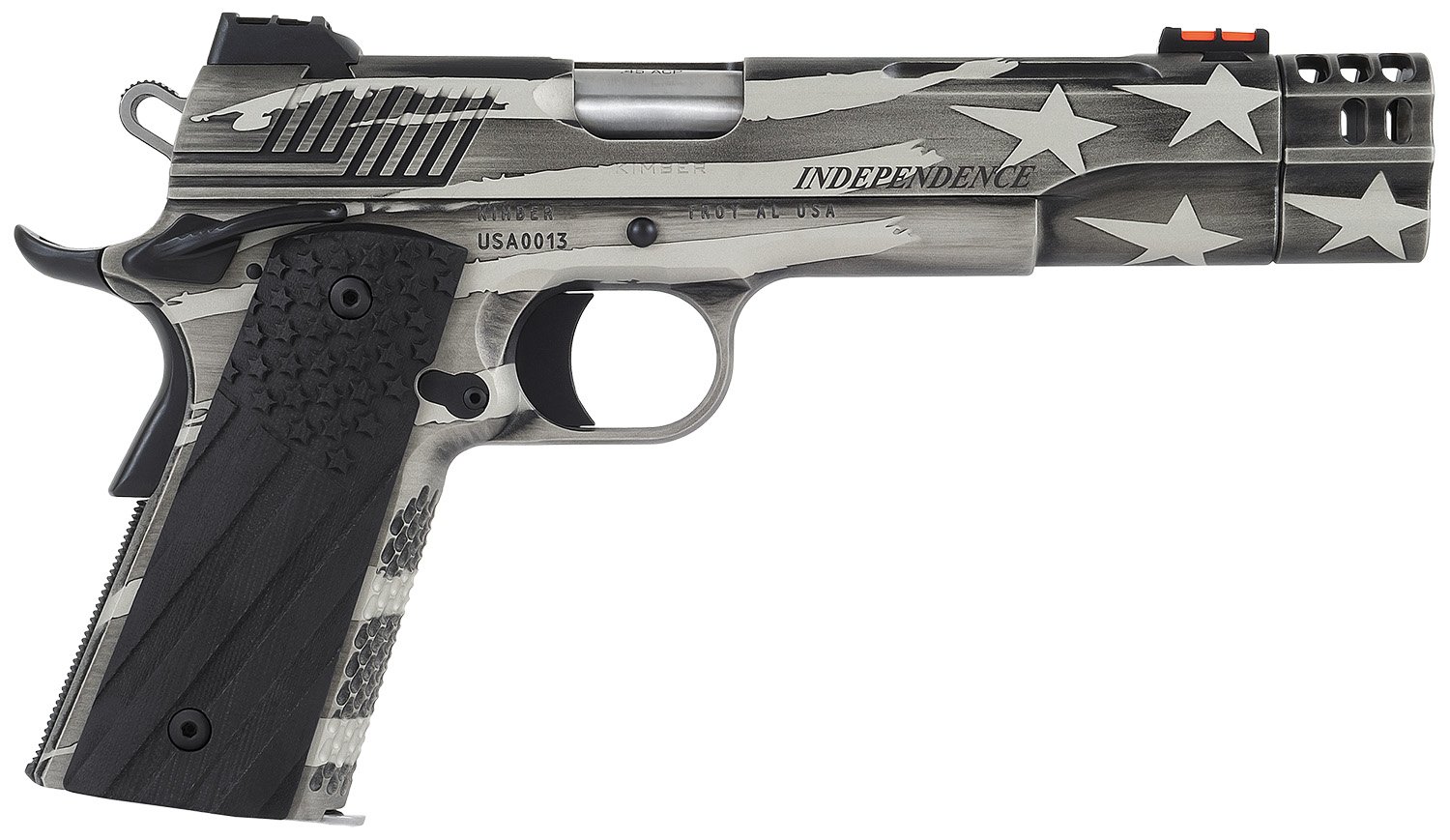Kimber Independence 1911 45 ACP Pistol 5" Barrel Silver Flag Finish