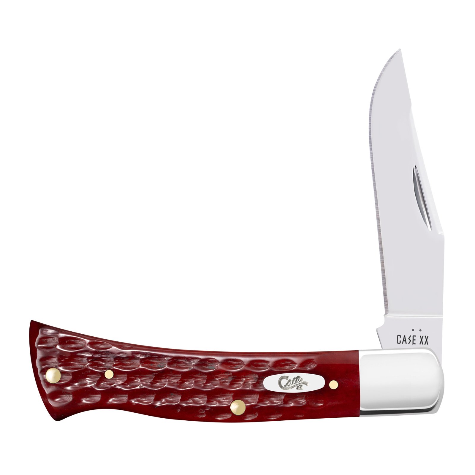 Corn Cob Jig Pocket worn old red bone Axe Handle Corn Cob old red bone Axe Handle 3.05" blade Tru sharp clip bade
