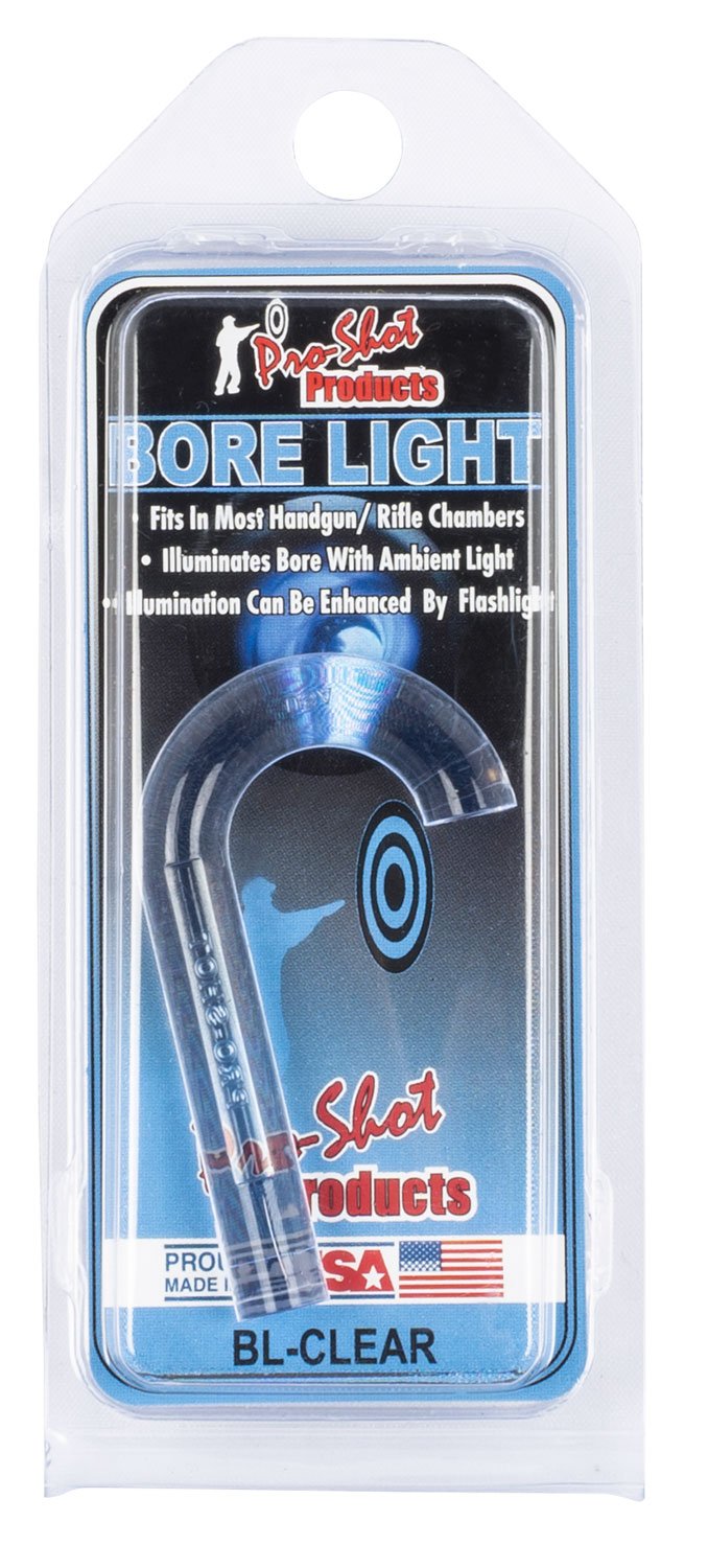 Pro-Shot BLCLEAR UV Bore Light .22 Cal & Up Handgun/Rifle Fiber Optic Illuminator Lightening Blue - Pro-Shot Products
