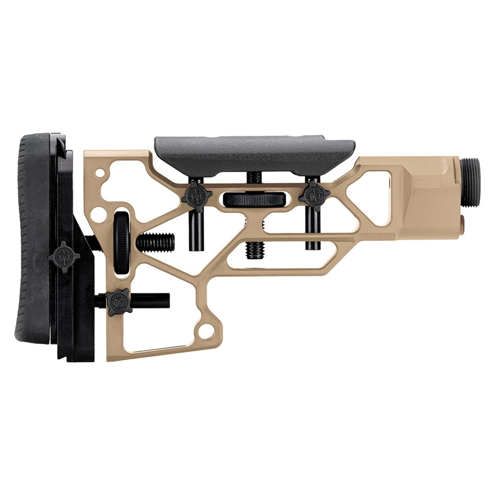MDT V5 Skeleton Rifle Stock Short Matte Flat Dark Earth Adjustable