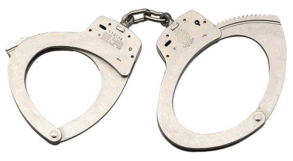 Smith & Wesson 350118 Handcuffs Large Nickel 110 Slot Lock Chain Linked