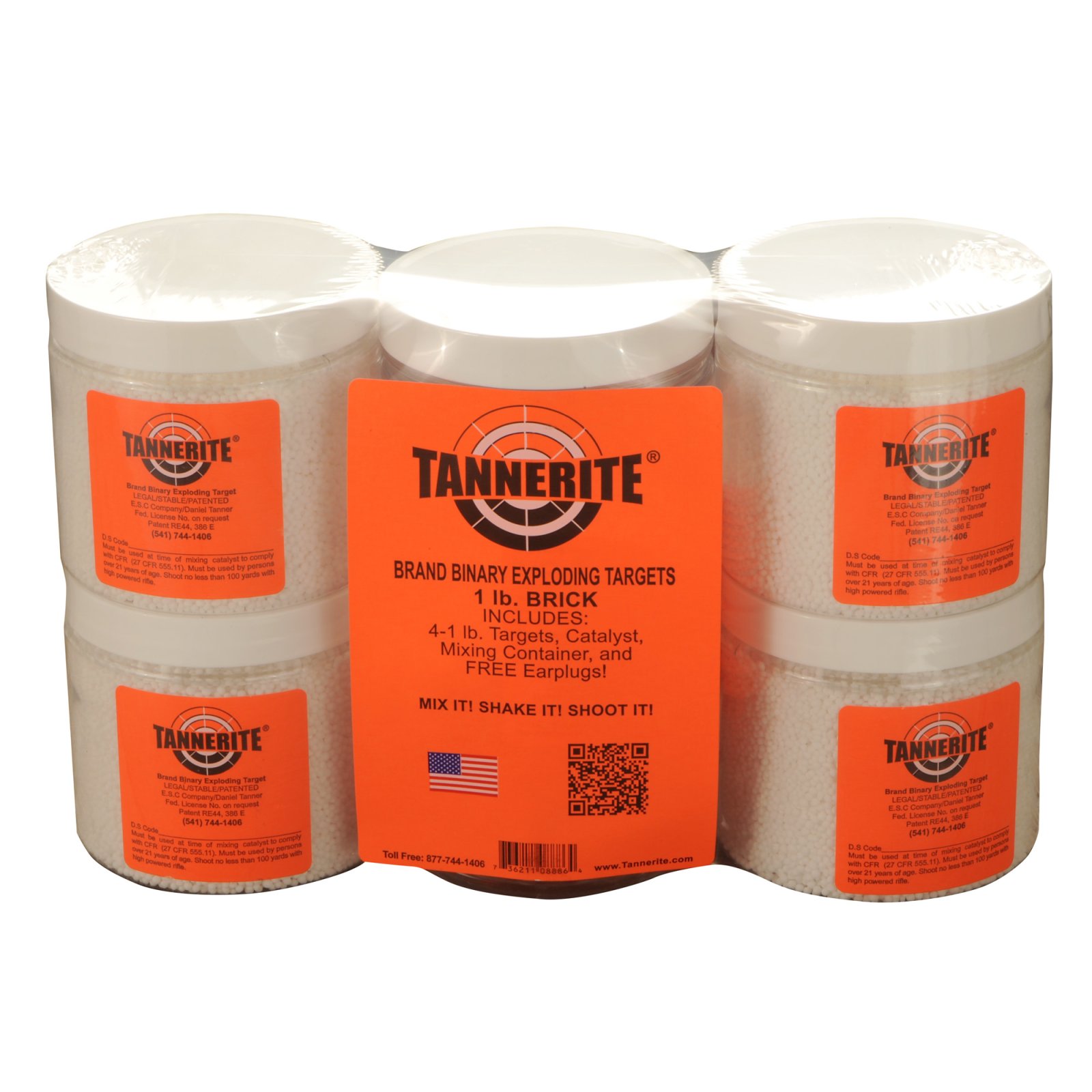 Tannerite Brick 1 Lb Exploding Target 4 Pack 1BR