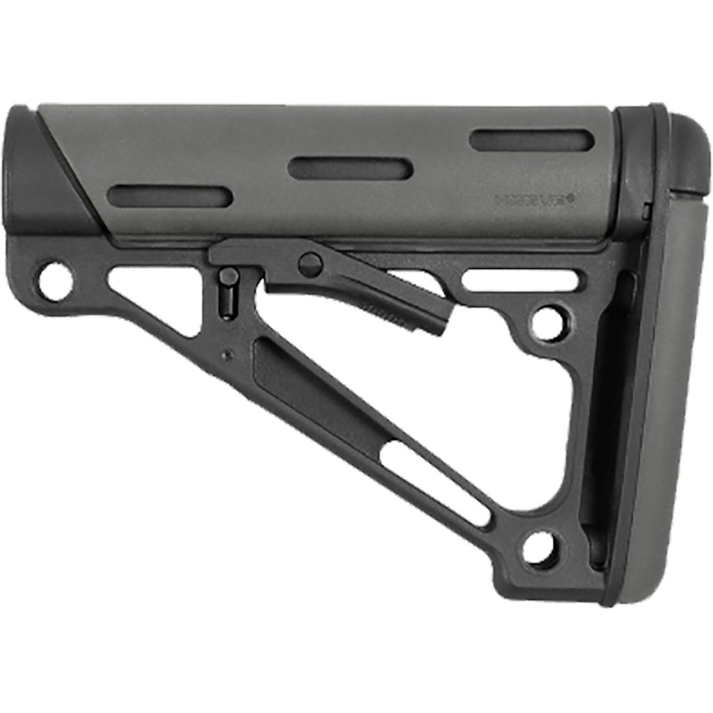 Hogue OverMolded Rifle Stock Mil-spec Collapsible AR-15 Gray 15540