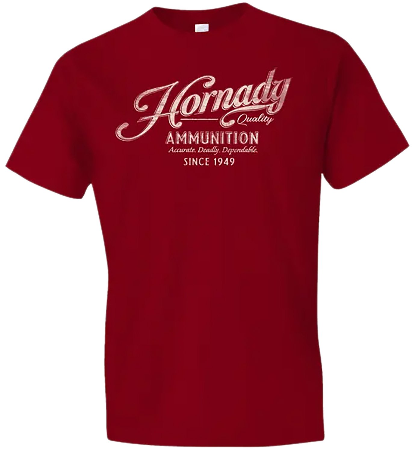 Hornady 31875 Vintage Script Red Cotton Semi-Fitted T-Shirt 2XL - HDESIGN - SEMI-FITTED