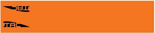 TAC VANES STANDARD ARROW WRAP 4.675" ORANGE 13 PACK - TAC Vanes