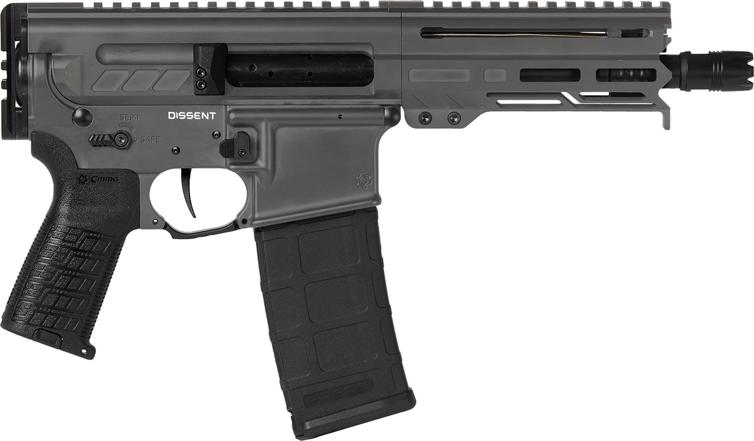CMMG 30A0E33TNG Dissent MK4 300 Blackout 30+1 6.50" Tungsten Gray... - CMMG - .300 AAC BLACKOUT