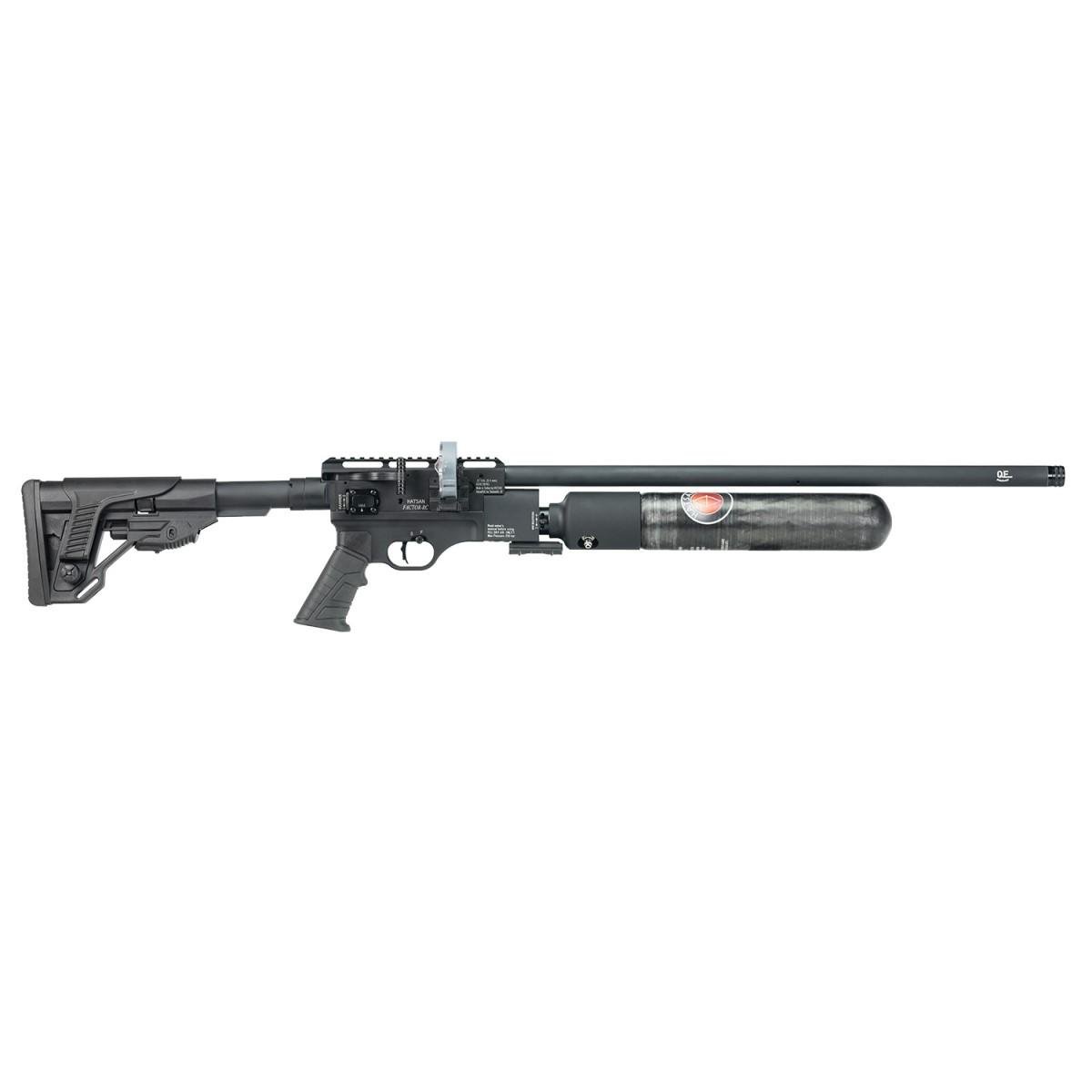 Hatsan Factor RC .22 PCP Airgun, Side Lever, 2 Mags, Black HGFACTORRC22