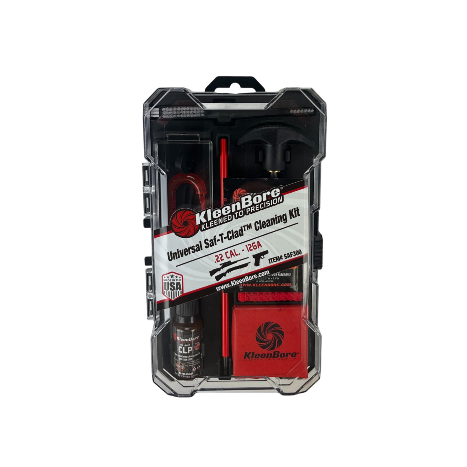 KleenBore SAF-T-CLAD Universal Cleaning Kit - Multi-Caliber