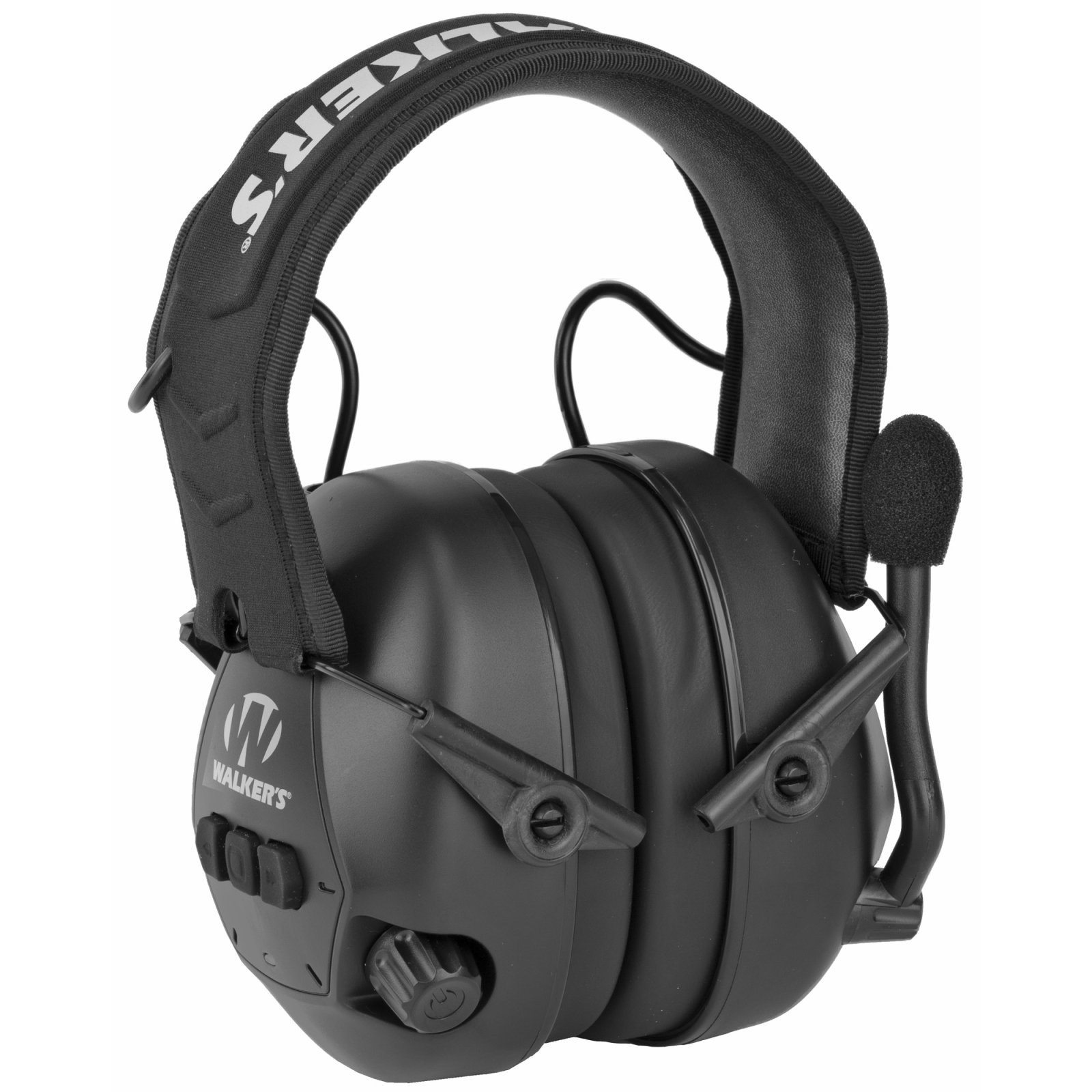 Walker's GWPBTPAS Bluetooth Passive Earmuff 26 dB Black Over-Head