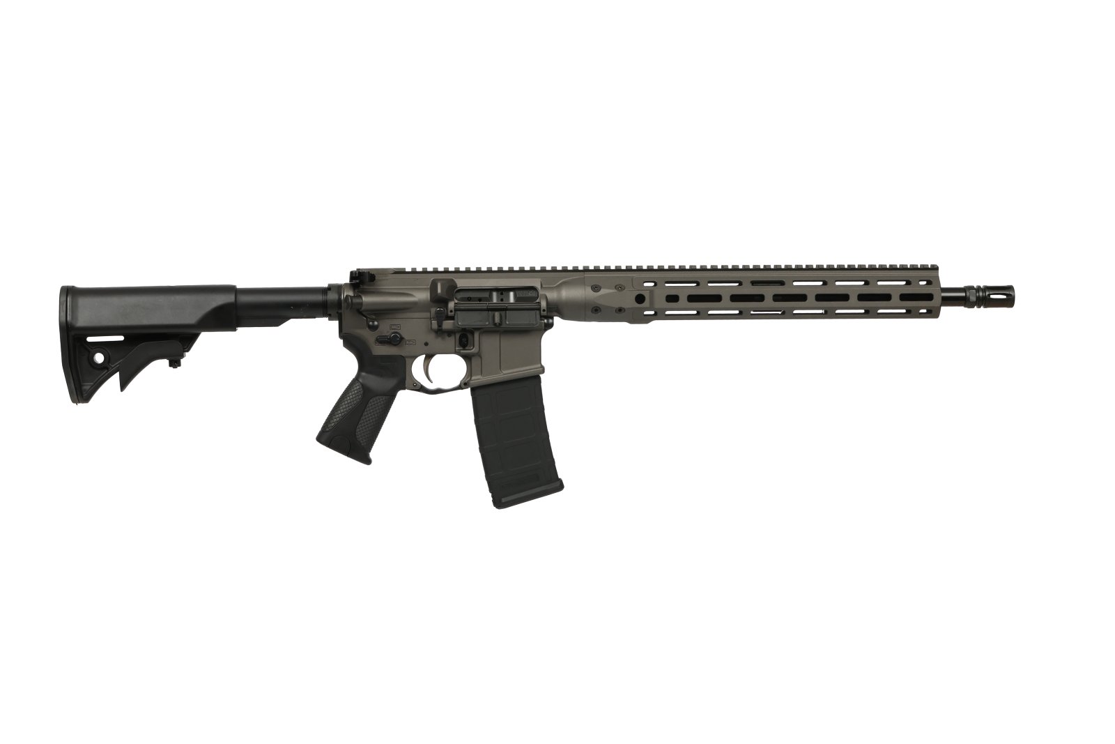 LWRC ICDIR3TG16ML IC-DI 300 AAC Blackout 16.10" Tungsten Grey Cerakote Rifle - LWRC International - 300 AAC BLACKOUT