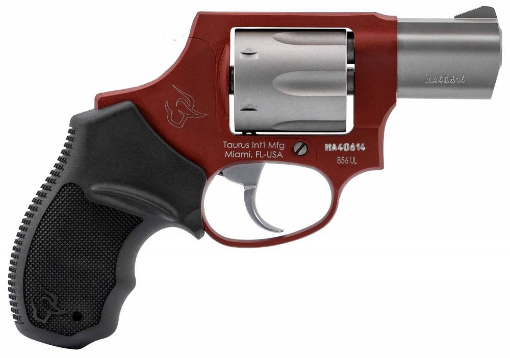 Taurus 2856029ULCH13 856 Ultra-Lite 38 Spl + P 6 Round 2" Matte Stainless Burned Orange Black Rubber Grip