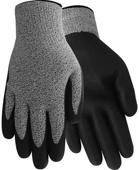 Red Steer 506-M Cut-Resistant Gloves Medium Black/White - RED