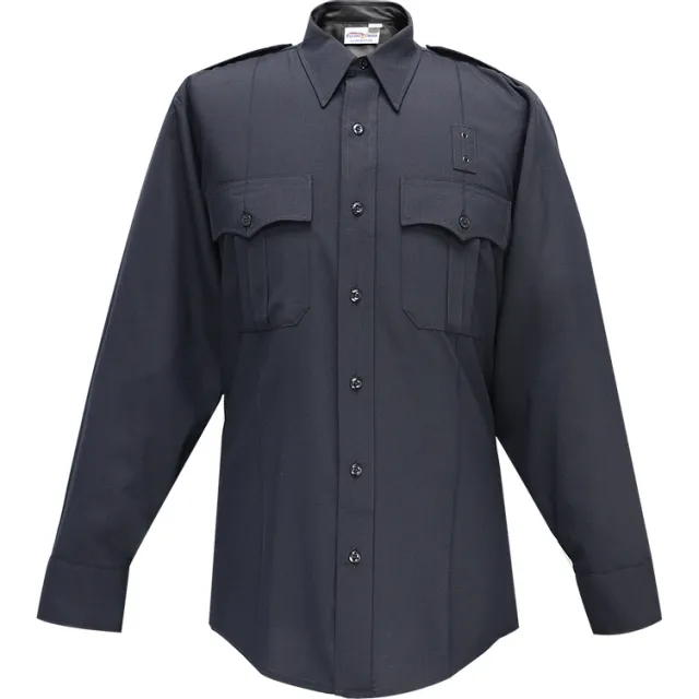 Buy Flying Cross Justice Long Sleeve Shirt Zipper LAPD Navy online