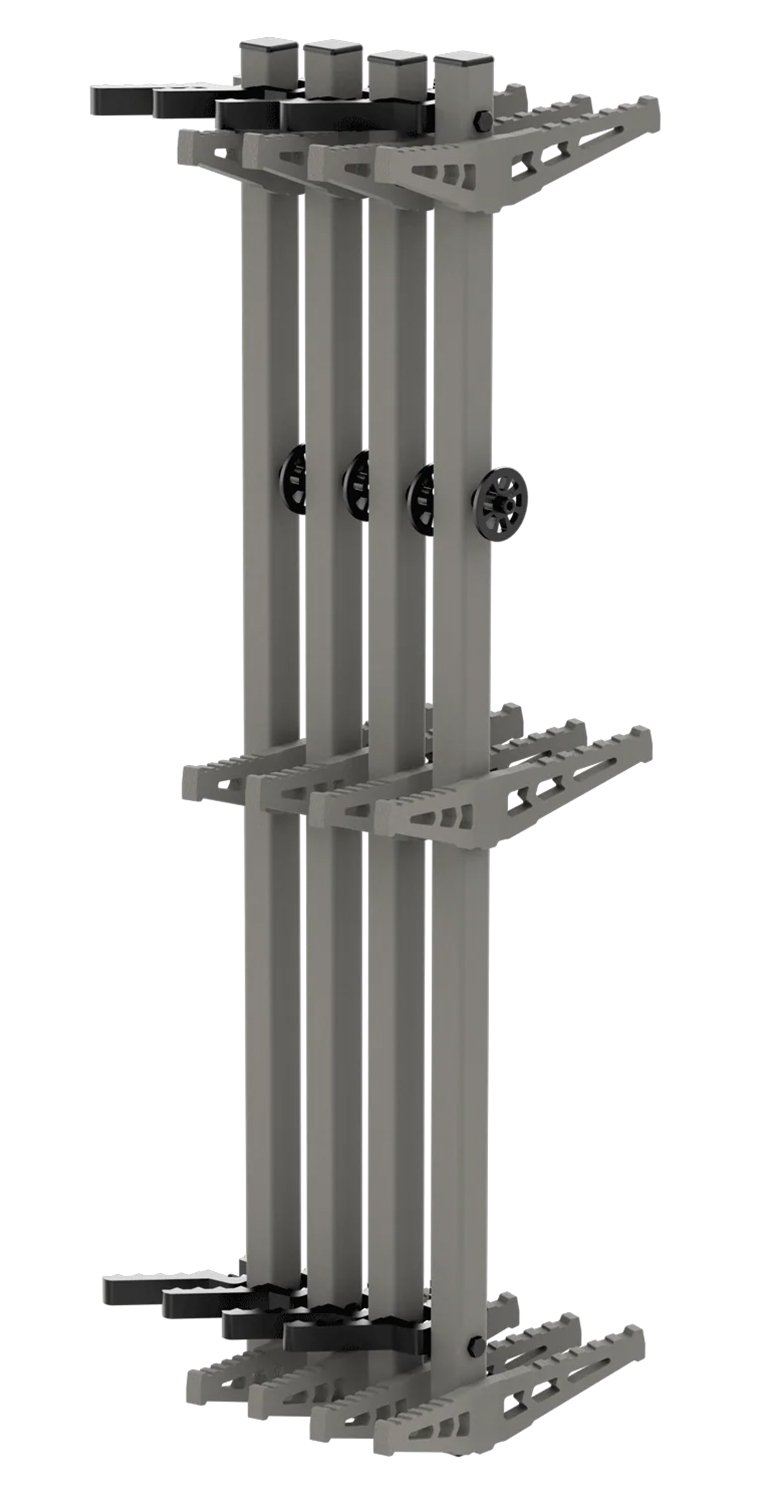 Novix NX-4PCDW Double Step Climbing Stick 4pk, 32" Gray, 300lb Capacity - NOVIX