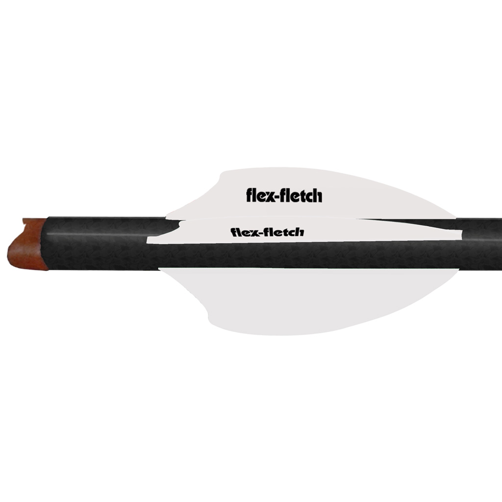 Flex Fletch SK-2-WHT-100 Vanes White 2" 100 Pack Durable No Flutter