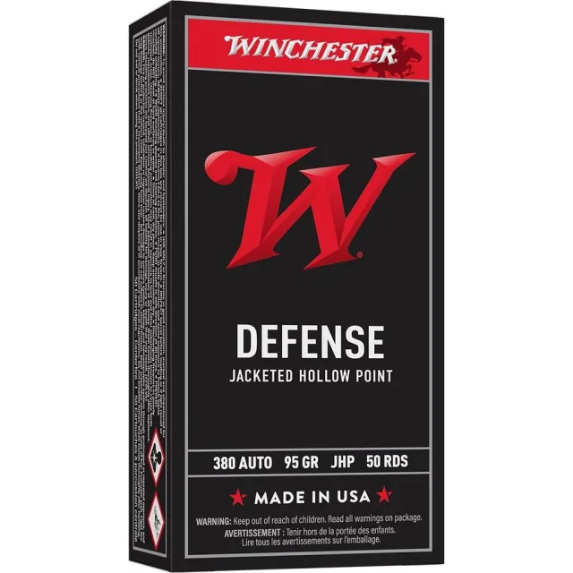 Winchester Ammo USA380JHP USA Defense 380 ACP 95 gr Jacketed Hollow Point (JHP) 20 Per Box/ 10 Cs - Winchester - 380 Auto for sale at TheGunDock