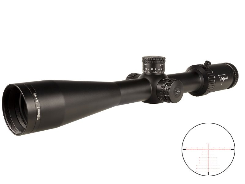 Trijicon Tenmile HX 3-18x44 FFP MOA Red Green Illuminated Scope - Trijicon - 44MM