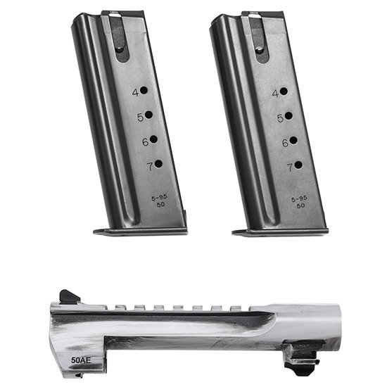 Magnum Research Desert Eagle .50 AE Conversion Kit - 6" White Matte Distressed Barrel & 2 Magazines