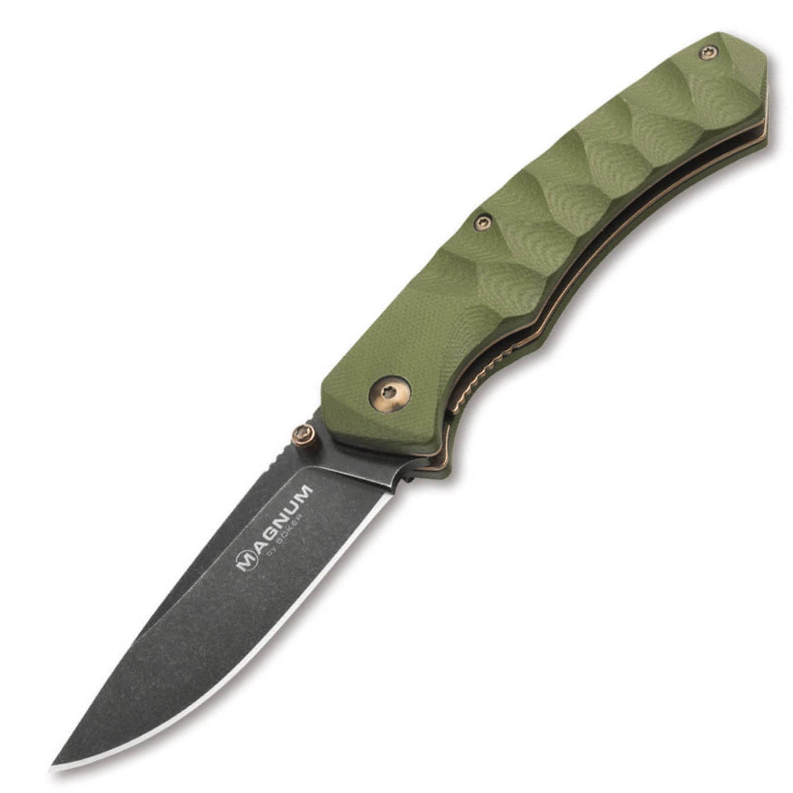 BOKER IGUANODON 3.2 DROP PLAIN OLIVE GREEN/G10 - Boker