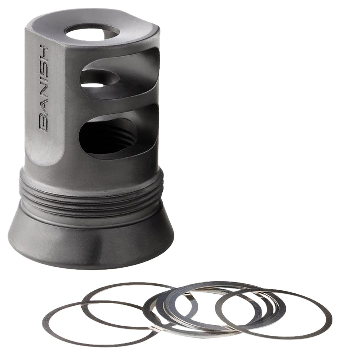 Banish 4578 Muzzle Brake 30 Gold 1/2x28 - Banish Suppressors