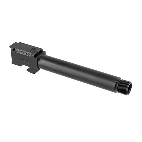 SilencerCo AC864 9mm Threaded Barrel 5" Black Nitride for Glock 17 Gen 1-4 - SilencerCo - 9mm