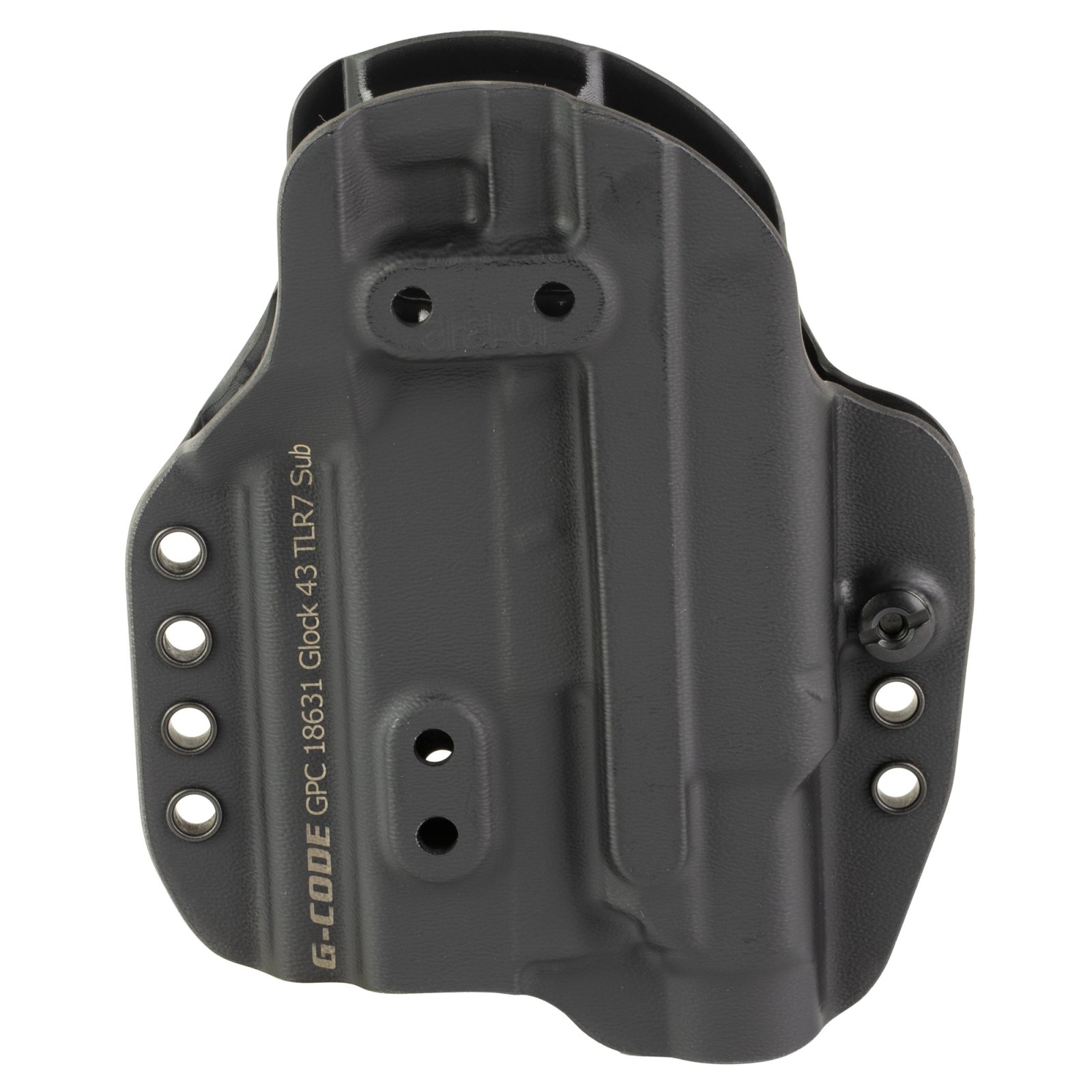 G-Code GPC-K01-186L31 Prime Carry Black for Glock 43MOS TLR7 SUB