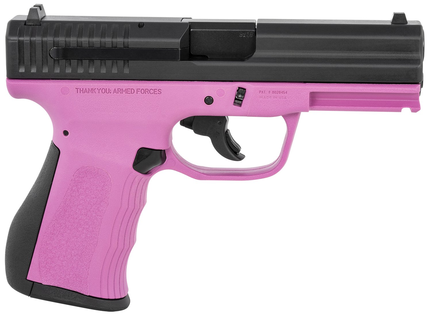 FMK G9C1G2PKSSCM 9mm 10+1 4" Black Slide Pink Frame Pistol - FMK Firearms - SAO