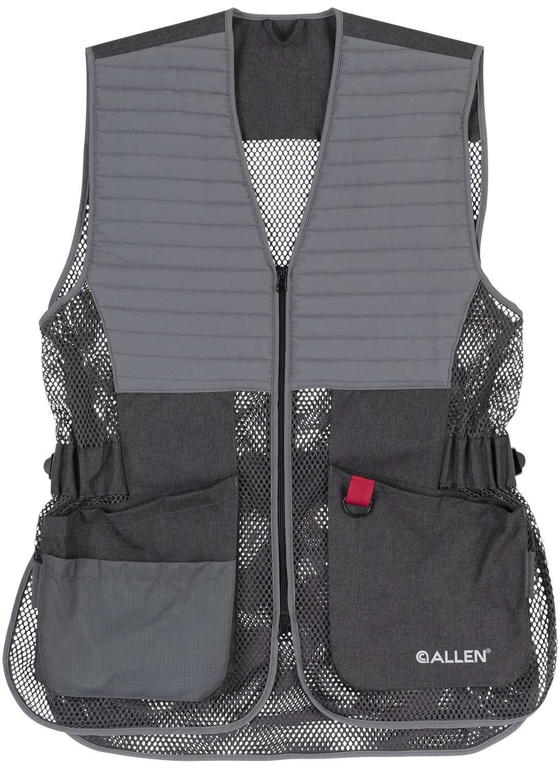 Allen 7911 Competitor Shooting Vest XL/XXL Grey Burlap/Fabric - Allen Company