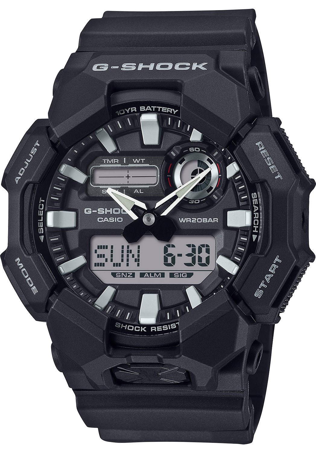 GSHOCK GA0101ACR ANLG-DIGTL BLK - GSHOCK